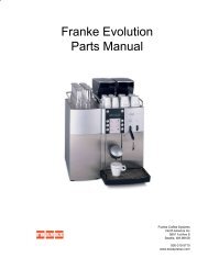 Franke Evolution Parts Manual - Laniel