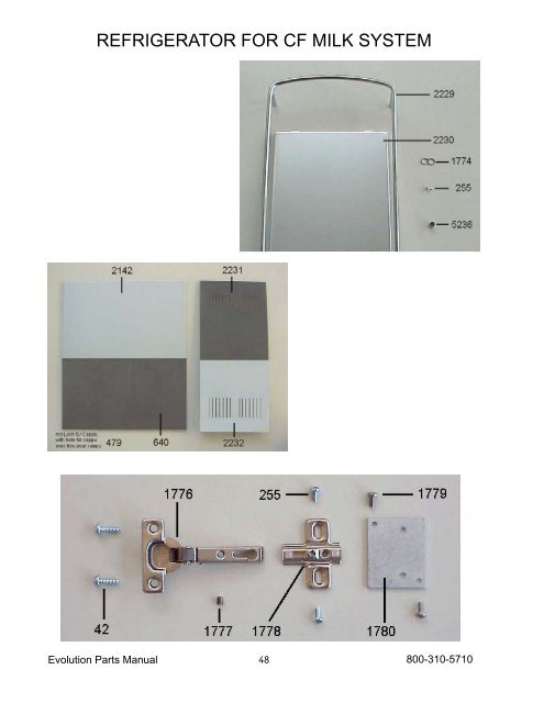 Franke Evolution Parts Manual - Laniel