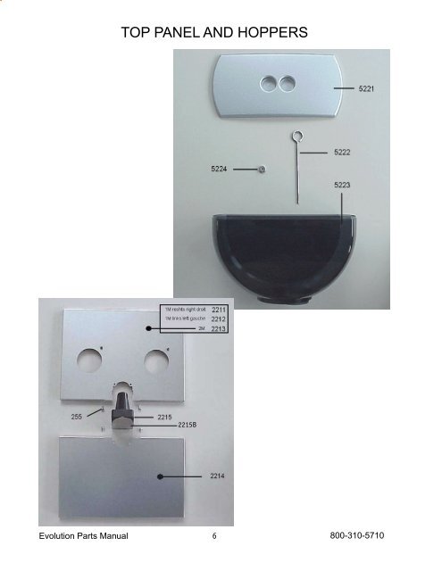 Franke Evolution Parts Manual - Laniel