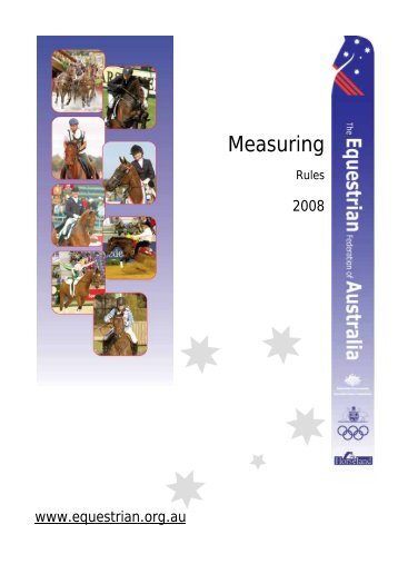 EFA Measuring Rules - Equestrian Australia