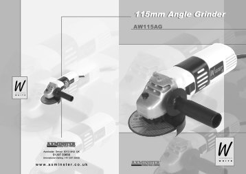 115mm Angle Grinder - Axminster Tool Centre