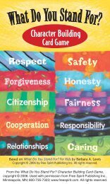 What Do You Stand For? Character Building Card Game