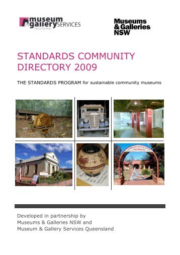 standards community directory 2009 - Museums & Galleries NSW