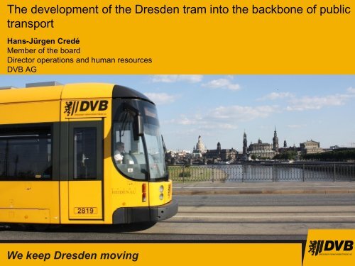 Public Transport-The development of the Dresden tram