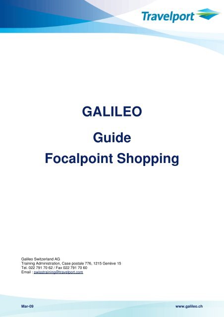 Galileo Guide Focalpoint Shopping 09