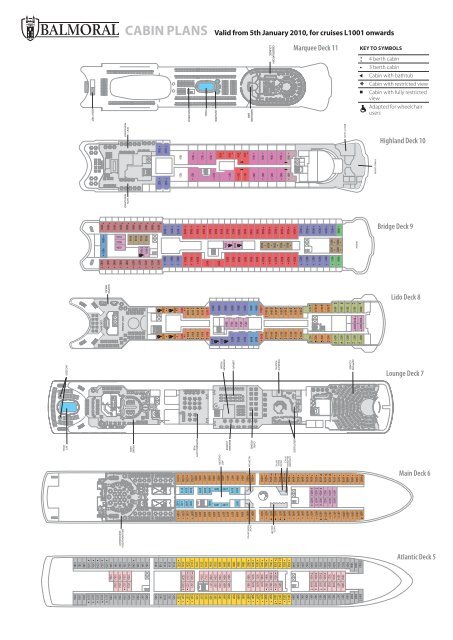 Bridge Deck 9 Lido Deck 8 Lounge Deck 7 Titanic Memorial Cruise