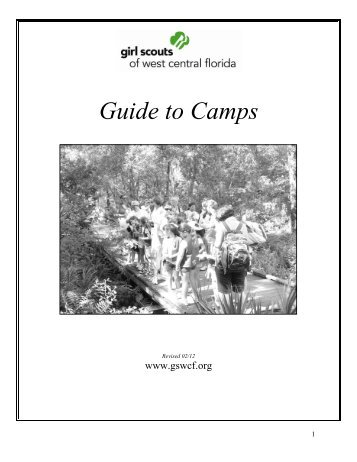 Guide to Camps - Girl Scouts of West Central Florida