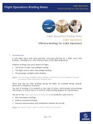 Effective Briefing for Cabin Operations - Airbus