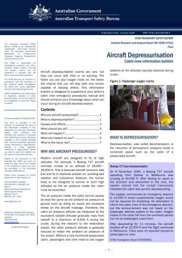 Staying safe during an aircraft depressurisation - SKYbrary