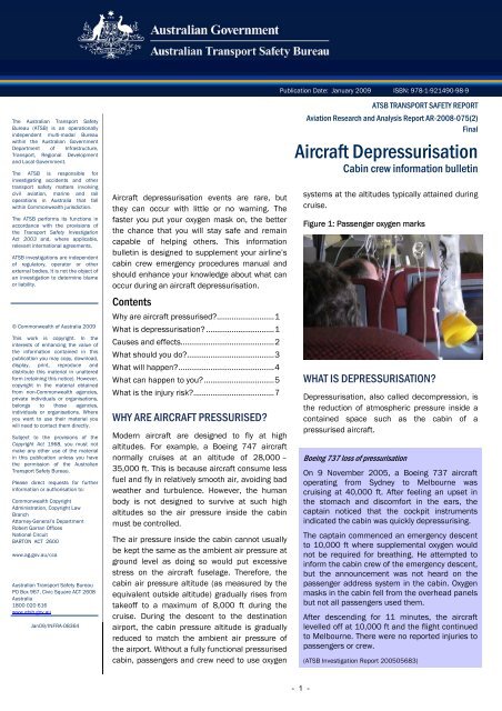 Staying safe during an aircraft depressurisation - SKYbrary