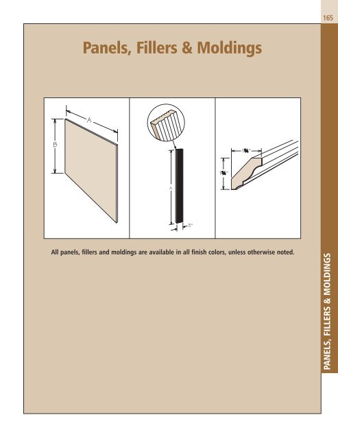 Panels, Fillers & Moldings - Shenandoah Cabinetry