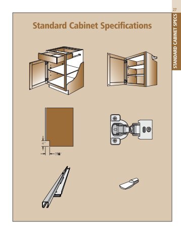 PECS Standard Cabinet Specifications - Shenandoah Cabinetry