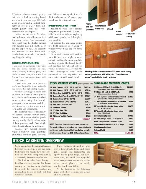 Build Your Own Kitchen Cabinets - Woodsmith Woodworking ...