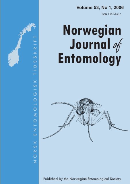 Norwegian Journal of Entomology - Norsk entomologisk forening