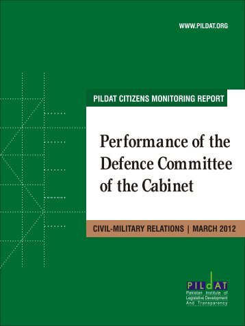 Performance of the Defence Committee of the Cabinet ... - PILDAT