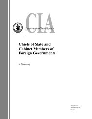 Chiefs of State and Cabinet Members of Foreign Governments - CIA