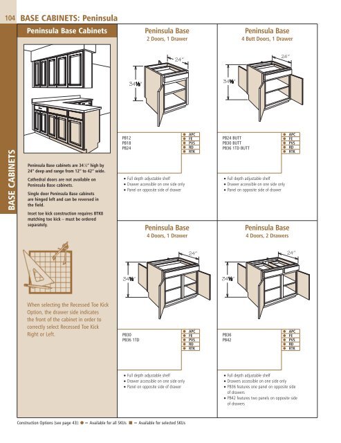 full specification guide - Shenandoah Cabinetry