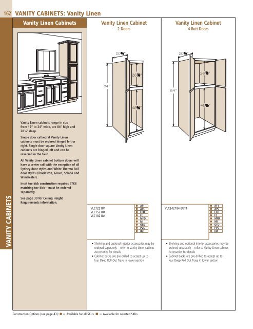 full specification guide - Shenandoah Cabinetry