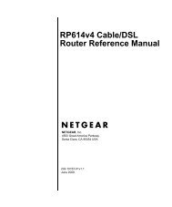 RP614v4 Cable/DSL Router Reference Manual - Netgear