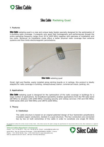 Guide QR Silec GB 3 - Silec Cable