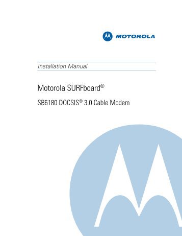 Motorola SURFboard SB6180 DOCSIS 3.0 Cable Modem
