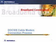 DOCSIS Cable Modem Connection Process