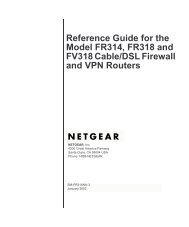 Reference Guide for the Model FR314, FR318 and FV318 Cable ...
