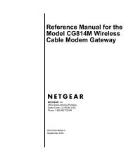 Reference Manual for the Model CG814M Wireless Cable ... - netgear