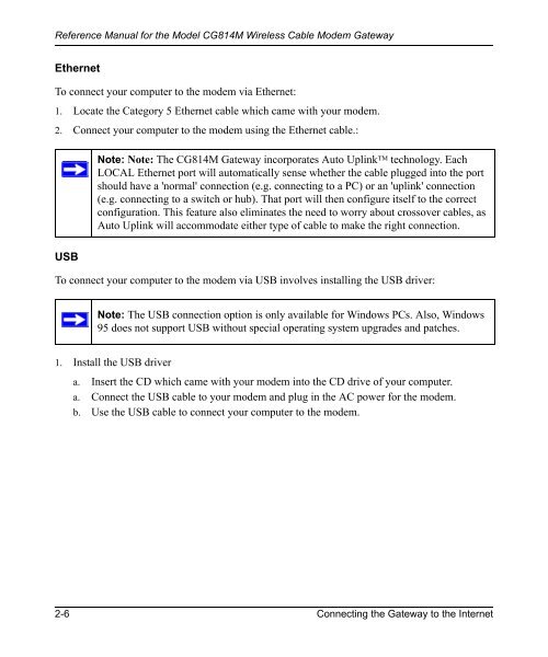 Reference Manual for the Model CG814M Wireless Cable ... - netgear