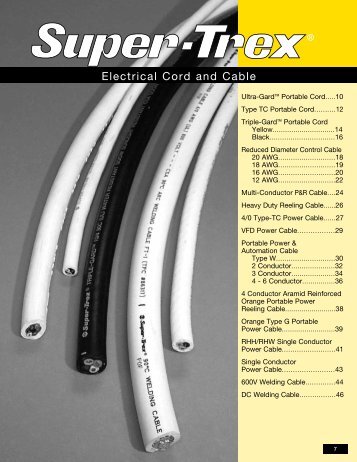 Electrical Cord and Cable - TPC Wire & Cable