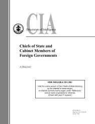 Chiefs of State and Cabinet Members of Foreign Governments - CIA