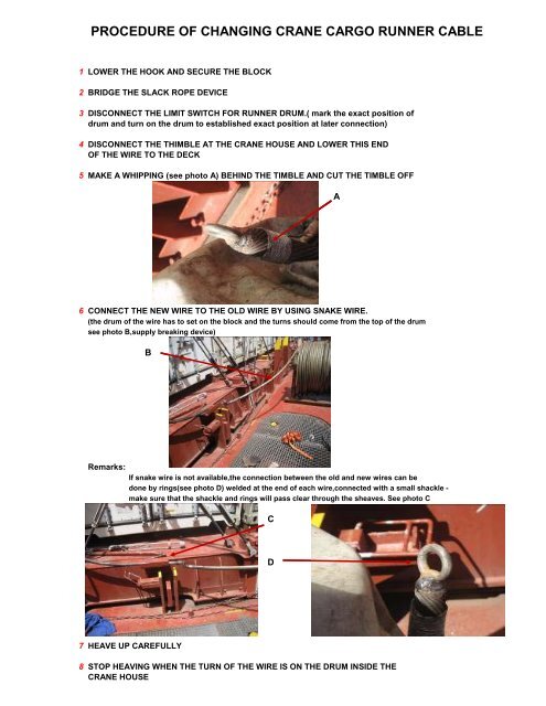 overhead crane wire rope changing procedure supplier