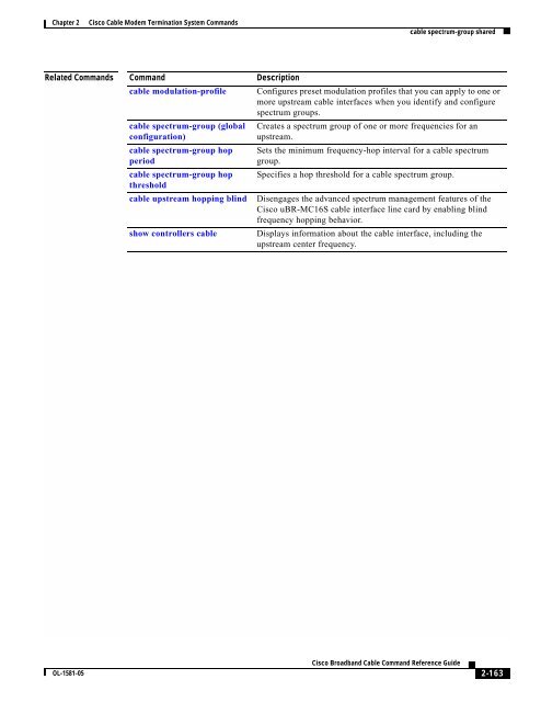 Cisco Broadband Cable Command Reference Guide