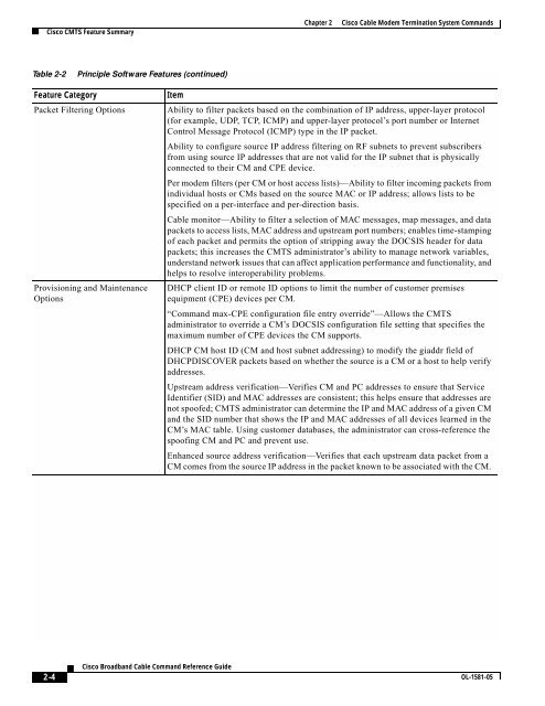 Cisco Broadband Cable Command Reference Guide