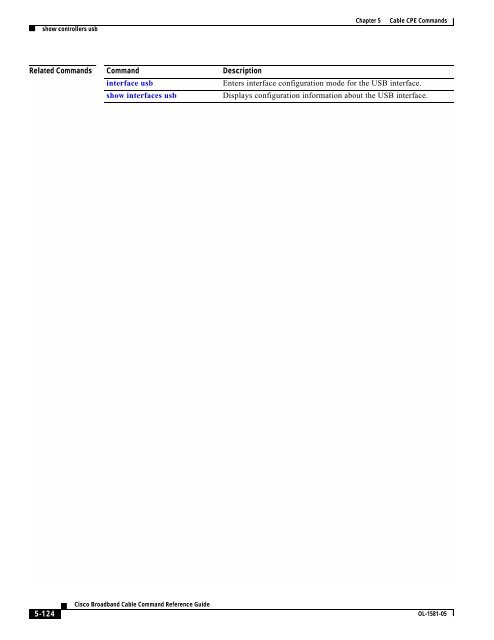 Cisco Broadband Cable Command Reference Guide