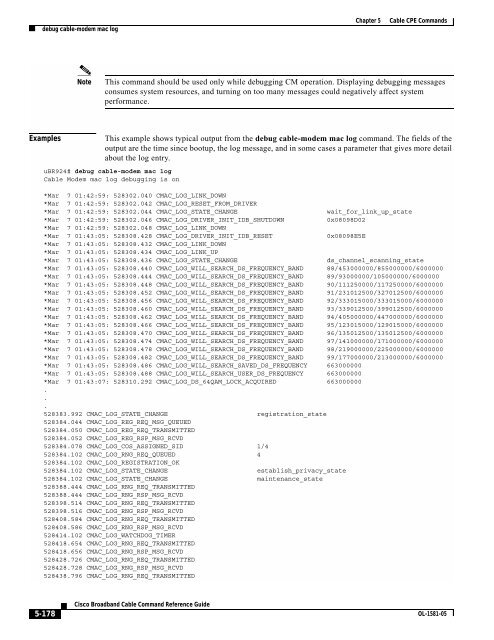 Cisco Broadband Cable Command Reference Guide