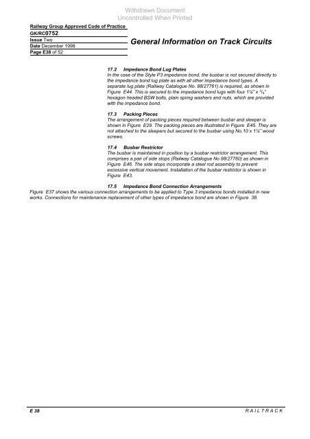 General Information on Track Circuits - RGS Online