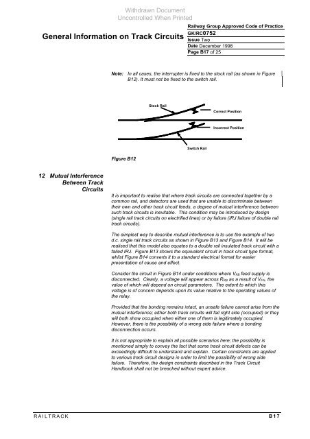 General Information on Track Circuits - RGS Online