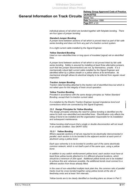 General Information on Track Circuits - RGS Online