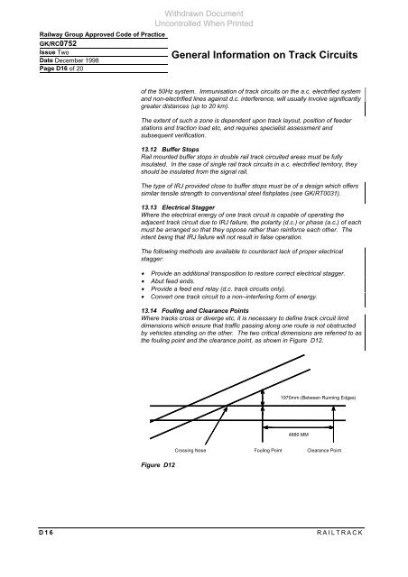 General Information on Track Circuits - RGS Online