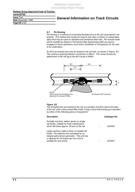 General Information on Track Circuits - RGS Online