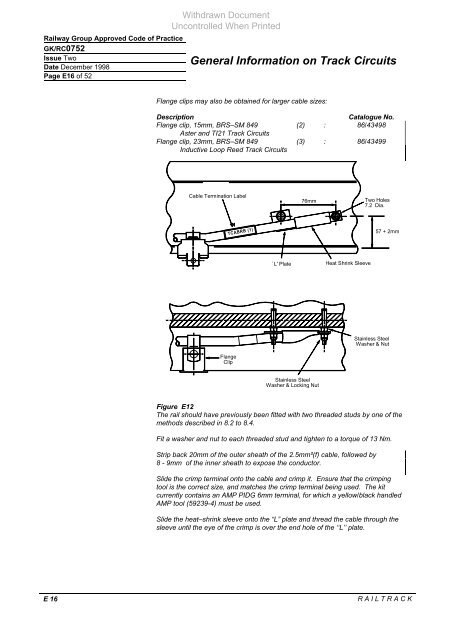 General Information on Track Circuits - RGS Online