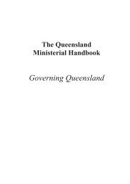 Ministerial Handbook - Department of the Premier and Cabinet ...