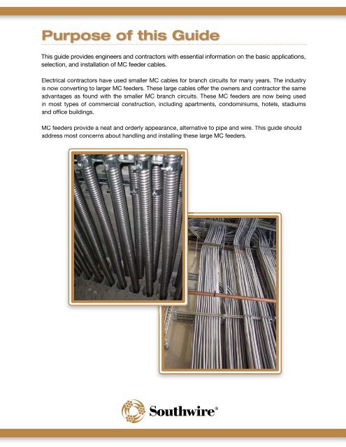 MEGA MC Cable Installation & Application Guide - Southwire