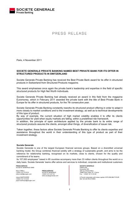 Pdf Download Societe Generale Private Banking