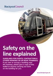 Safety on the line explained - Blackpool Council