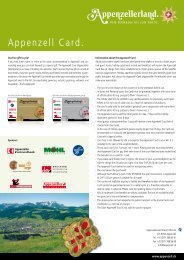 Appenzell Card.