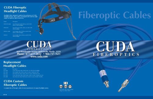 CUDA Cables - Caterham Surgical Supplies