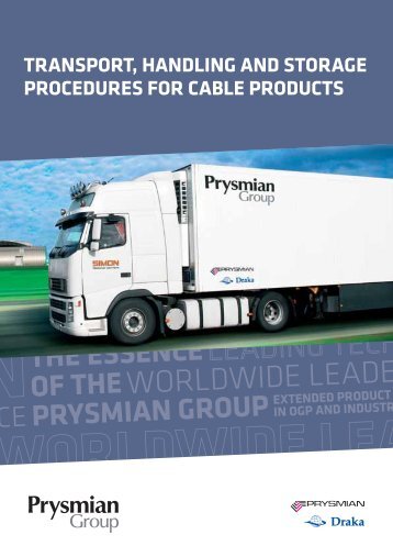 transport, handling and storage procedures for cable ... - Prysmian