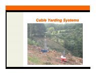 Cable Yarding Systems